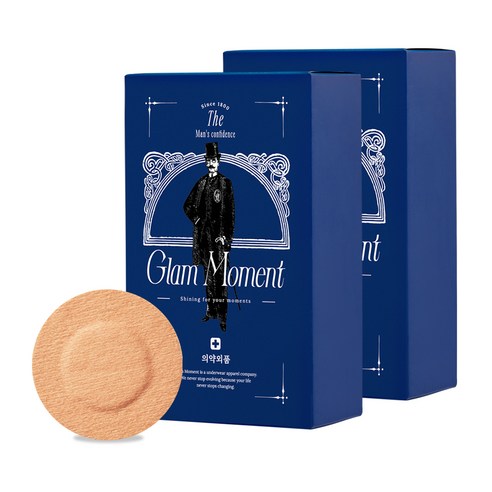 Glam Moment For Men Skin Fit Cover Patch Nipple Band 60p, 2
